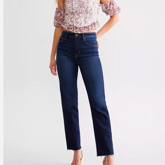 Hidden Denim - Hidden Women’s Straight Leg Jeans in Dark Indigo